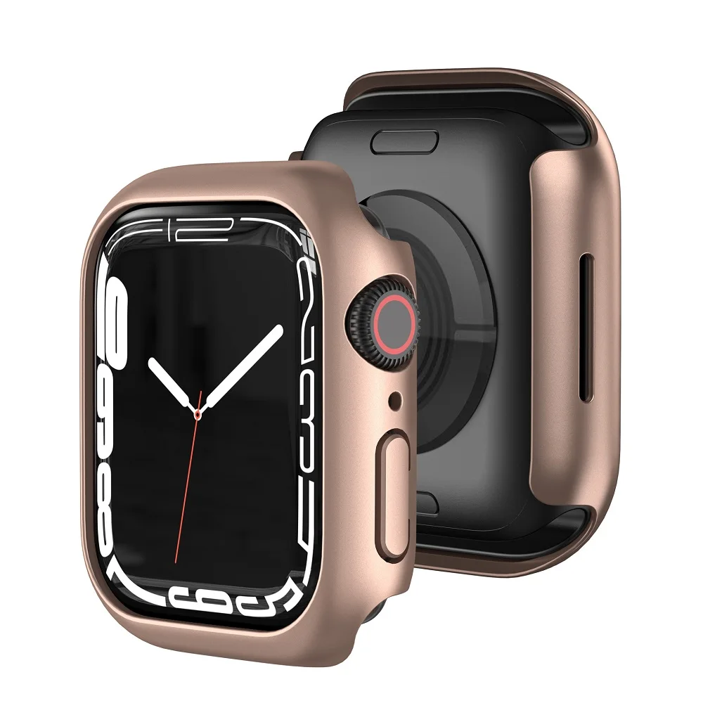 Чехол для Apple Watch Series 7 41 мм 45 мм, сверхтвердый пластиковый бампер с защитой от царапин для iWatch Φ 45 мм 41 мм