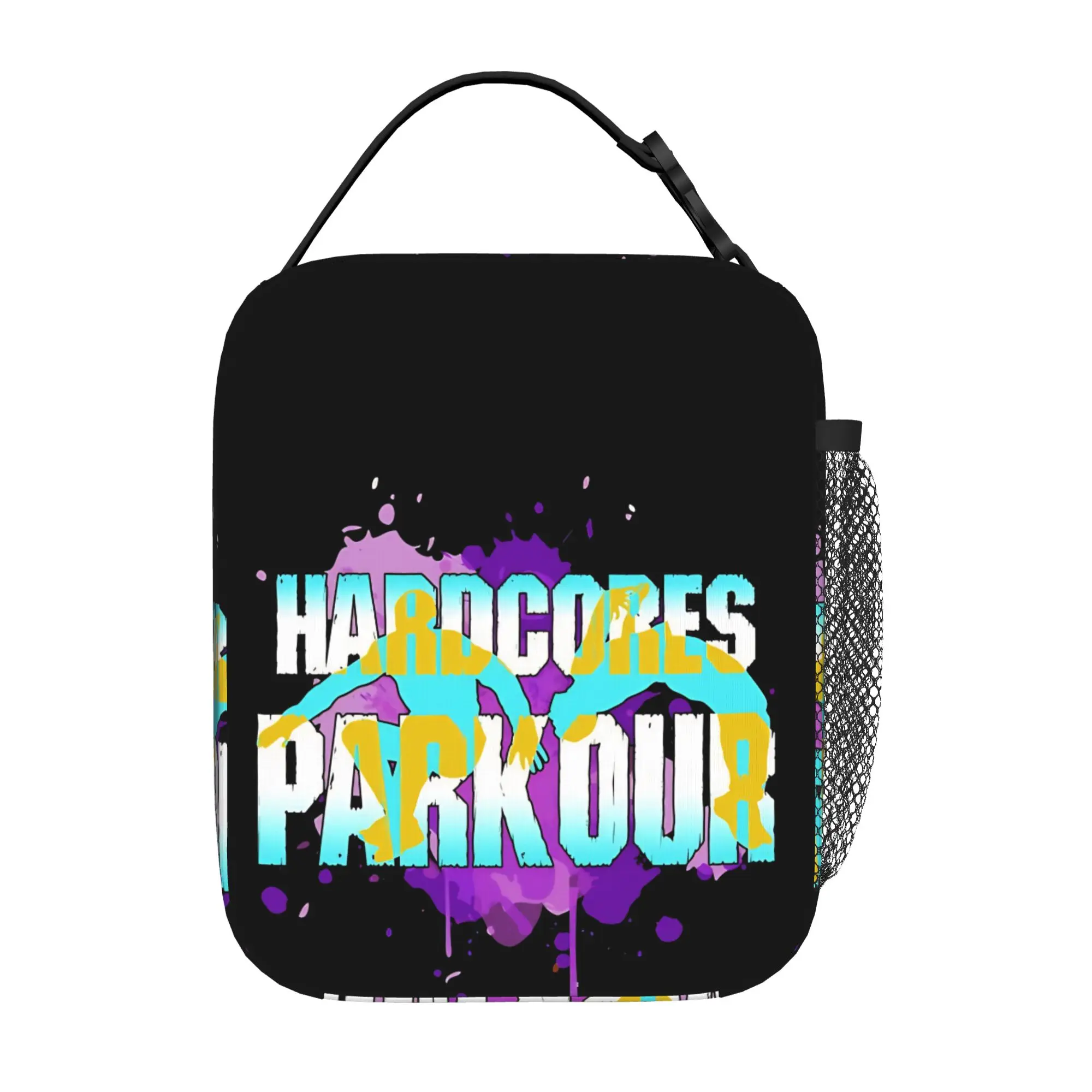 Back to school season Parkour Food Bag Hardcores Zipper Closure Cool Classic Food Storage Lunch Bag