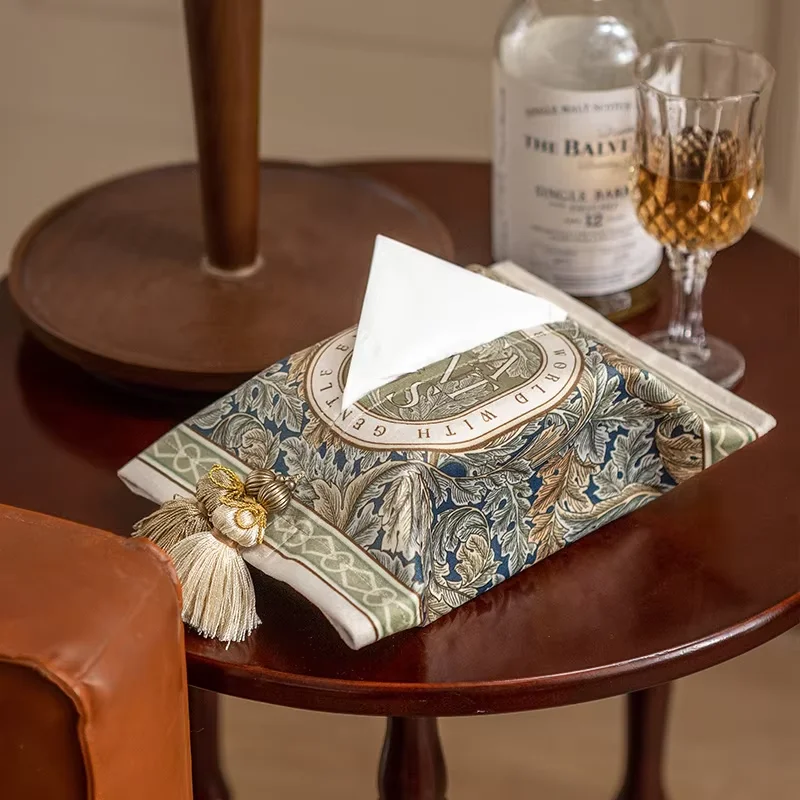 

Creative Velvet Tissue Box Holder Decorative Napkin Paper Facial Tissue Box Cover for Bedroom Bathroom Car Office 18x24cm Gift