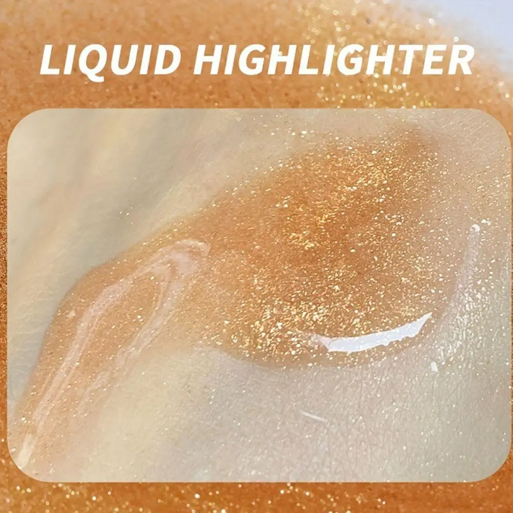 Líquido Highlighter para Contorno De Rosto, Contorno De Rosto, Iluminador De Iluminador, Corpo Shimmer, Branco Pérola, Maquiagem Líquida Destaque, 4 Cores