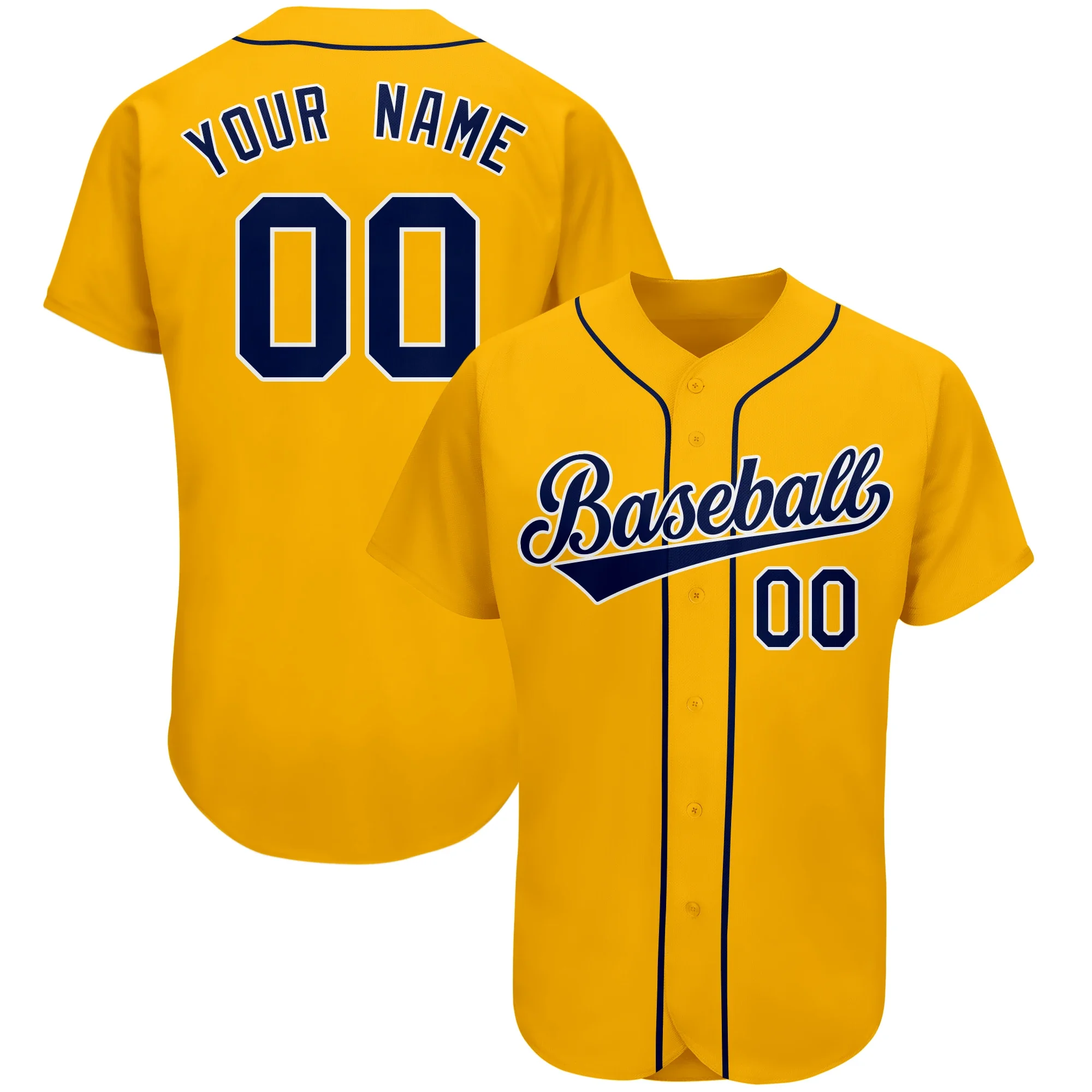 Custom Baseball Jersey Full Sublimated Team Name/Numbers Make Your Own Softball V-neck Shirts for Men/Kids Outdoor Game Big size