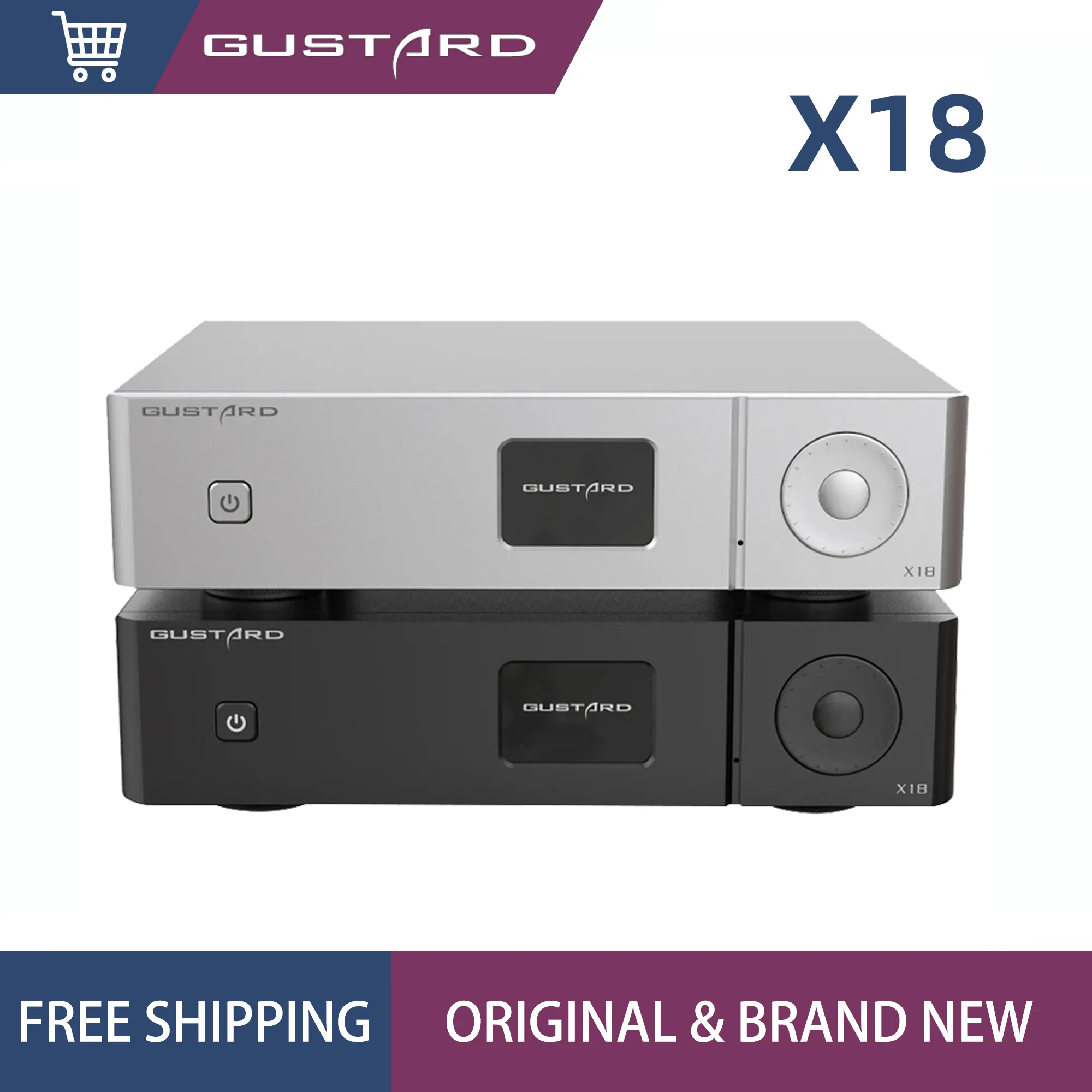 GUSTARD X18 Decoder ES9038Pro DSD512 PCM768kHz MQA Full Decoding Bluetooth5.0 XU216 Balanced DAC-X18