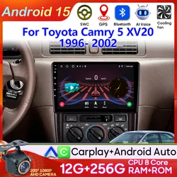 Car Radio Android 15 Android Auto For Toyota Camry 5 XV20 1996- 2002 GPS No 2din Multimedia Player Stereo Navigation Car Carplay
