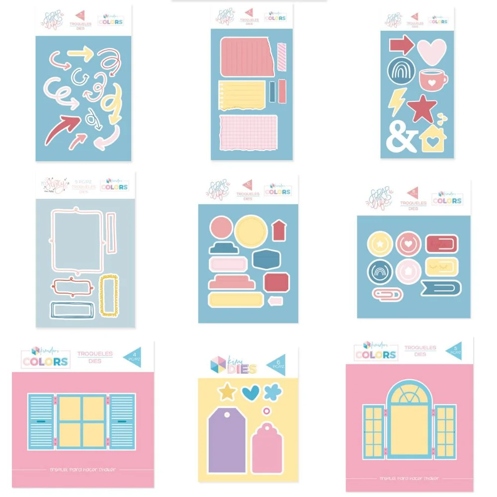 New 2022 Diary Labels Window Shaker Metal Cutting Dies for DIY Scrapbooking Photo Album Decorative Embossing Paper Card Layer