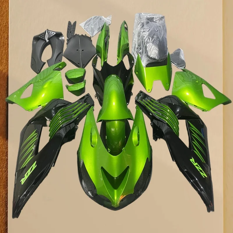 

Комплект обтекателей для мотоцикла, подходящий для Kawasaki ZX14 ZZR1400 ZX14 ZX-14R, полный комплект обтекателей для кузова 2006 2007 2008 2009 2010 2011, зеленый