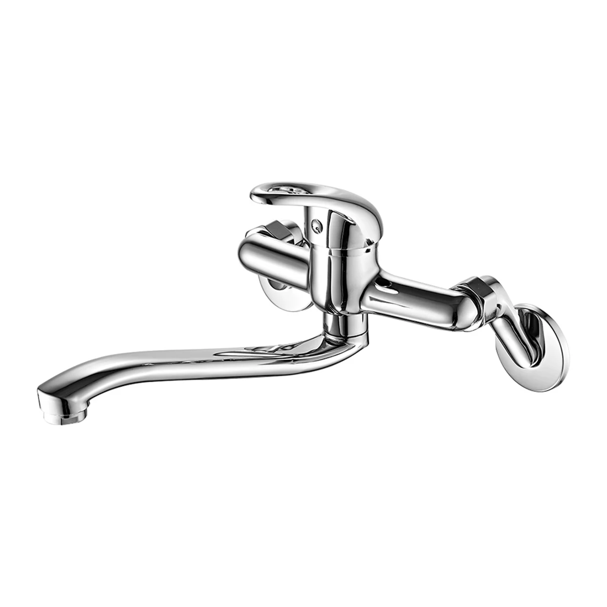 

1/4 sets Sink Faucet Single Handle Wall Mounted Mixer Tap Hot and Cold Water Faucet Modern Basin Sink Electroplating Mixer Valve