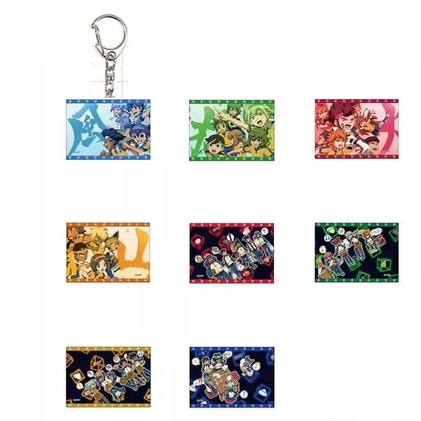 Game INAZUMA ELEVEN 11 Keychain Doll Anime Mamoru Endo Shuya Goenji Shiro Fubuki Atsuya Acrylic Keyring Pendant for Gift