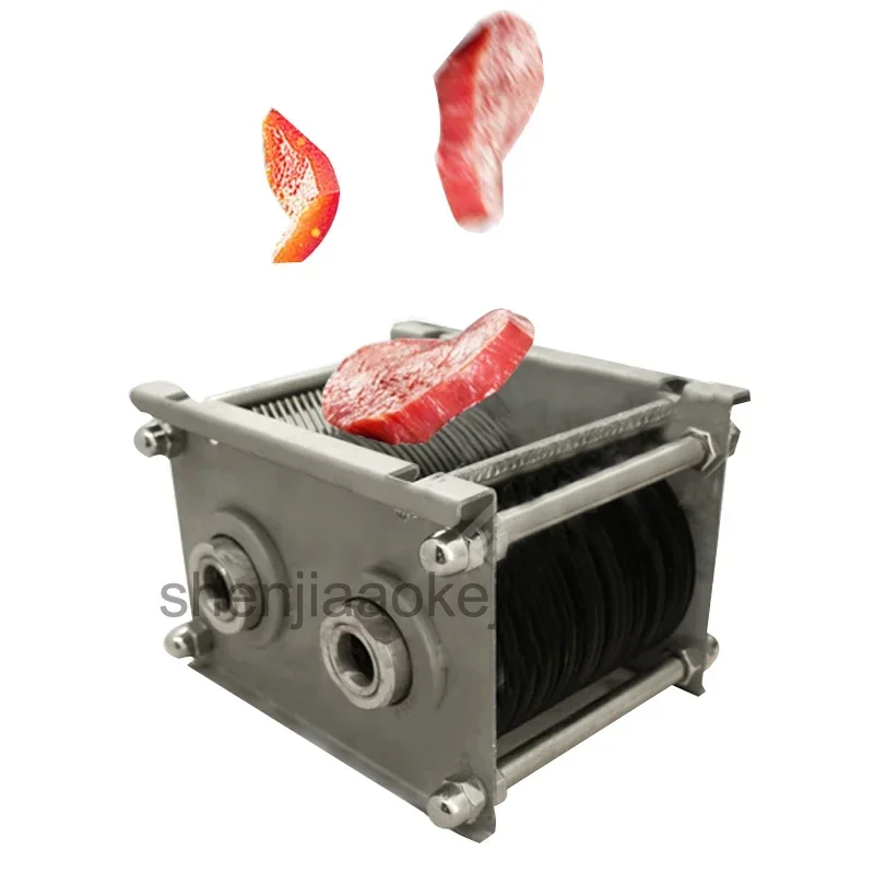 220 V elektrischer Fleischschneider, kommerzieller elektrischer Schredder, 220 kg/h, Multifunktions-Gemüse-Fleischschneidemaschine