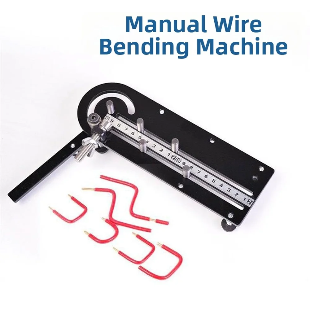 1pc Manual Wire Bending Machine For Copper Iron Wire Cable 1-25mm² Adjustable Hand Round Rod Bar Stirrups Bending Machine