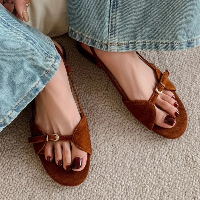 Bohemian Style Summer Women Sandals Fashion Flats Gladiator Sandal Ladies Outdoor Beach Vaction Footwear slingback femme