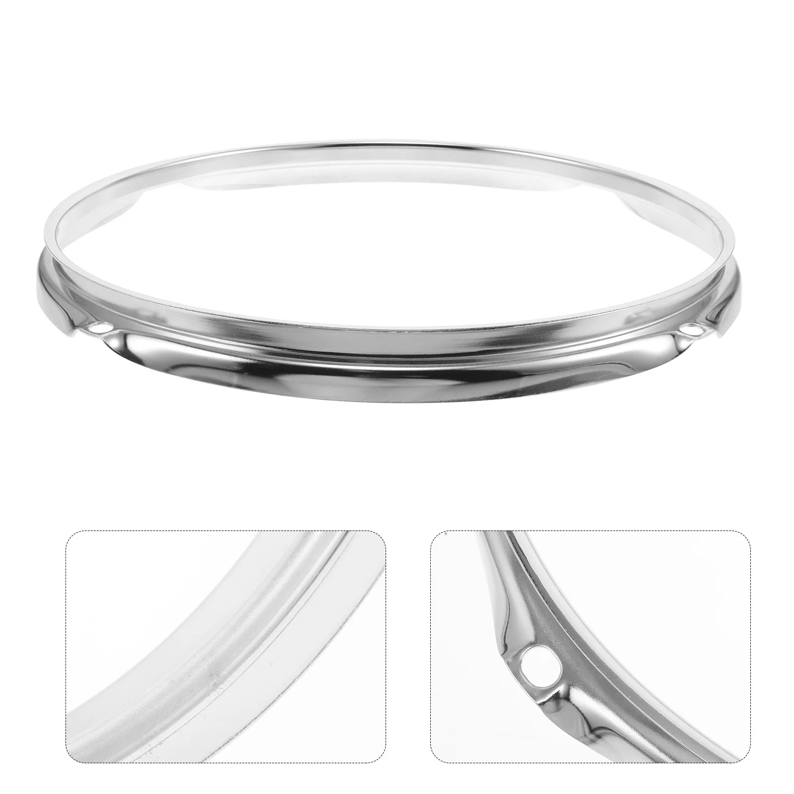 

1pcs Snare Hoop Stamped Steel Metal Ring Durable Drum Rim Replacement For Electric Percussion Enhanced Stability Drum