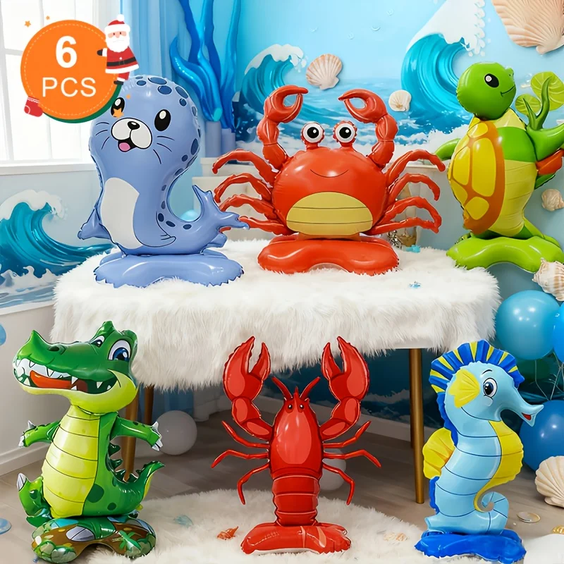 6Pcs Marine Animal …