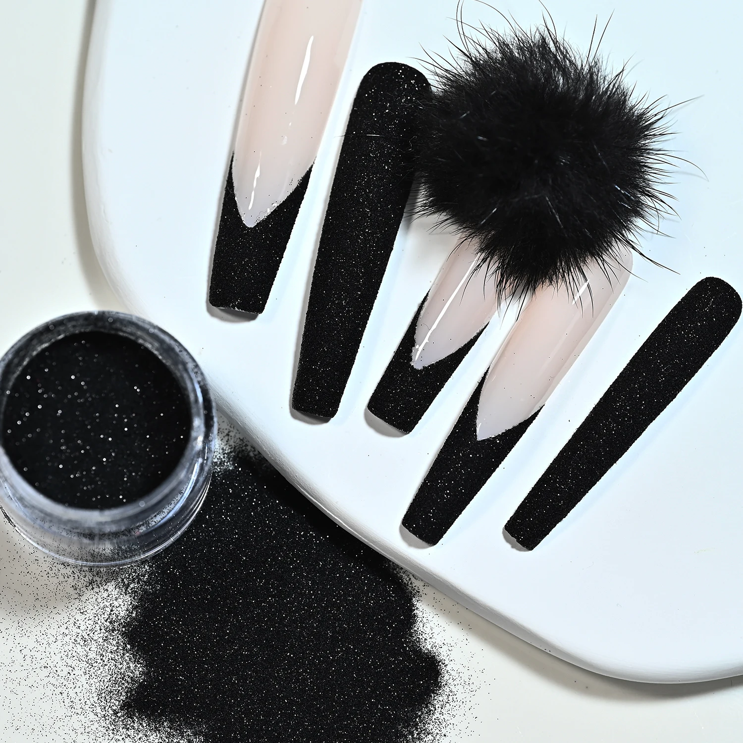 ผงกลิตเตอร์น้ำตาลดำ 2Jar เนื้อ - Dip Powder Nail บทวิจารณ์และราคา