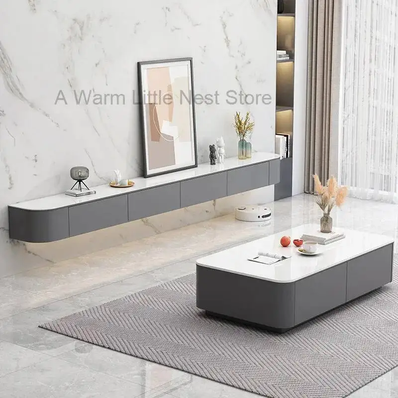 حامل شاشة خشبي جمالي بسيط وحديث لصالون التلفزيون الفاخر وطاولة عرض مركز مصمم أرشيفادوريس أثاث فريد من نوعه #2