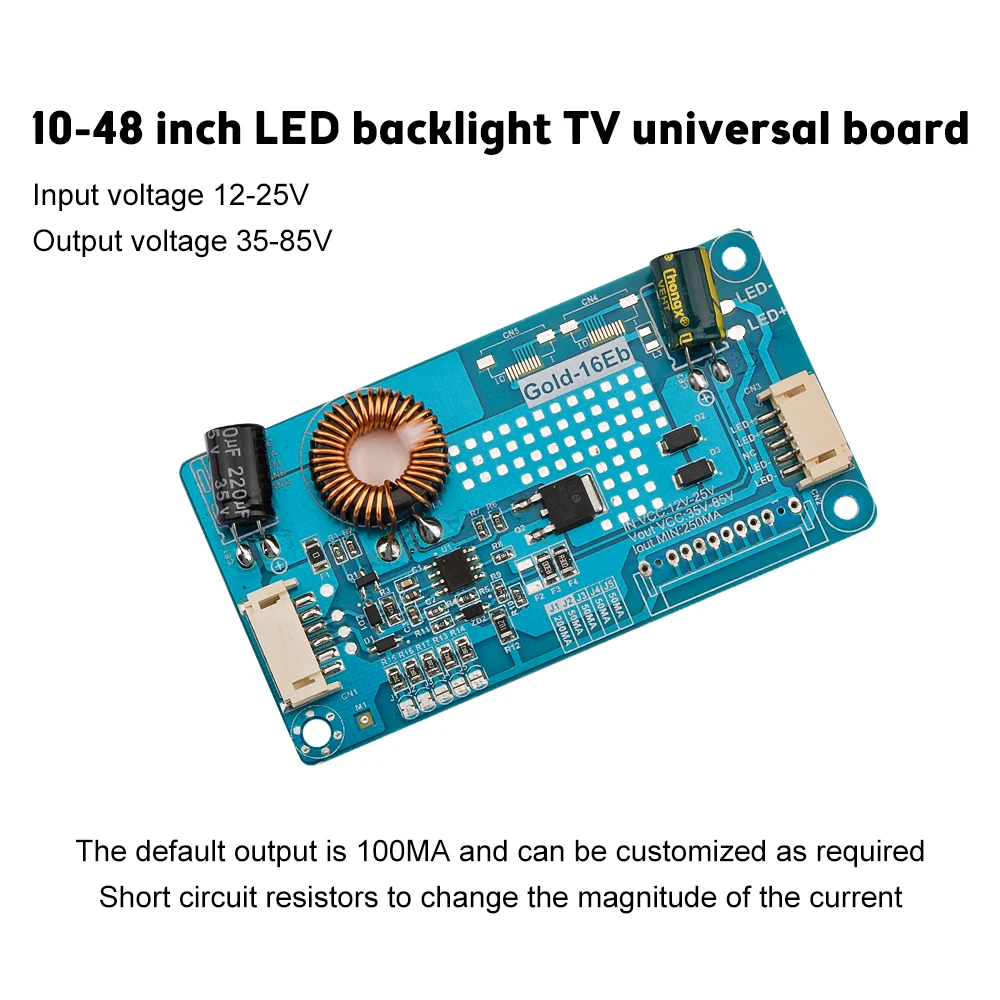 LED LCD Universal TV Backlight Constant Current Backlight Lamp Driver Board Boost Step Up Module 10.8-24V to 15-80V 14-37 Inch