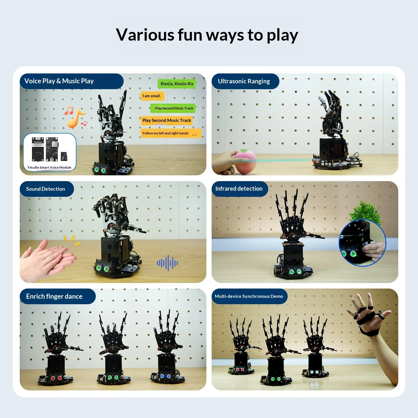 Open‑Source Bionic Robot Hand Kit Somatosensory Glove Programmable Robotic Hand STM32 Arduino For STEM Educational Robot Project