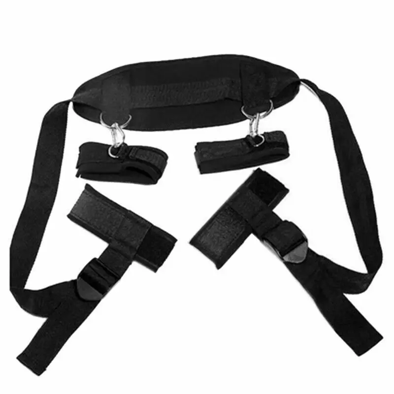Restraint System Strap Hand & Ankle Cuffs Strap BDSM Bondage Kit Sex Toy for Couples view 5