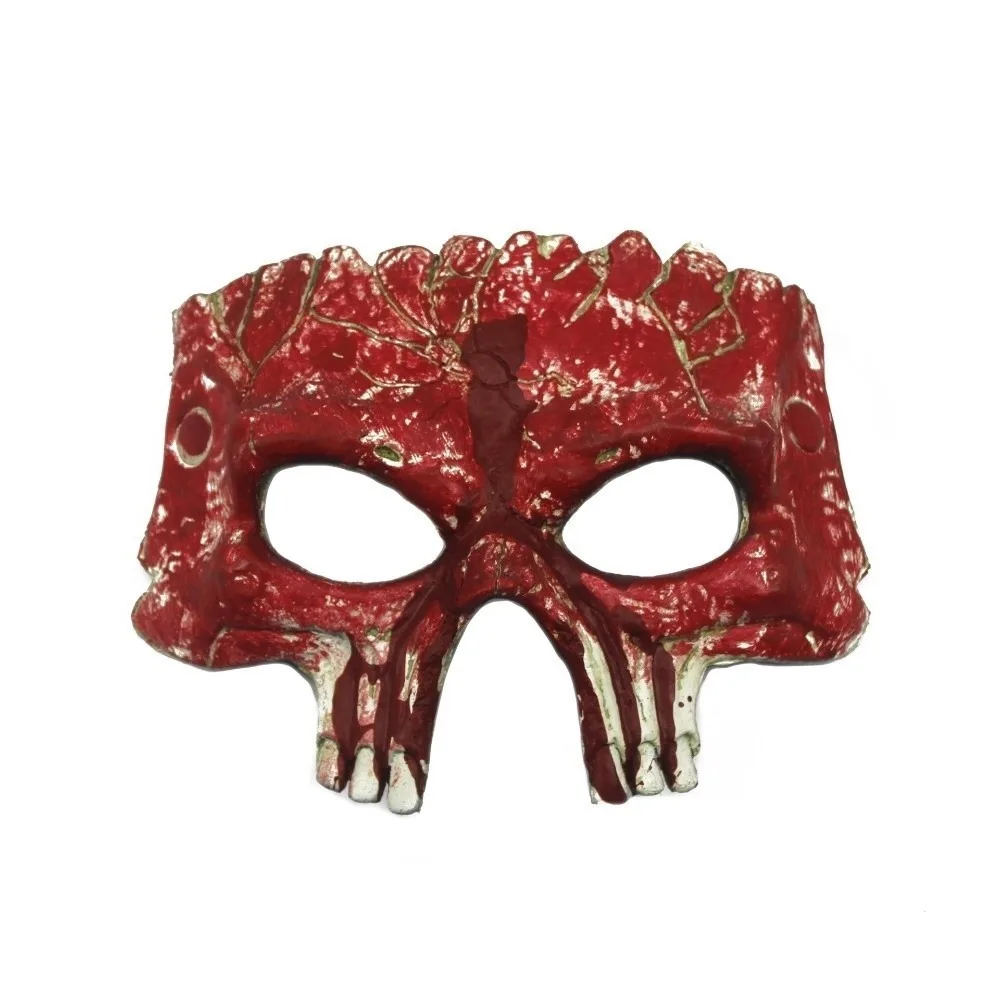 

Gothic Half Face Halloween Mask Party Props PU Foaming Halloween Skull Mask Cosplay Supplies Skeleton Mask Carnival