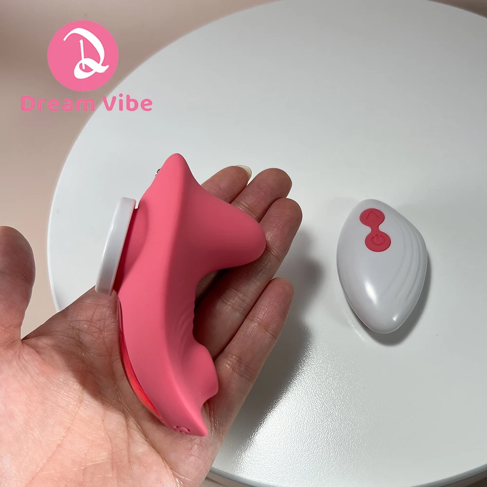 Tease Me Remote Controlled Wearable Panty Vibrator Suction Panty Teaser Magnetic Clip For Both Clitoral and Vaginal Stimulation