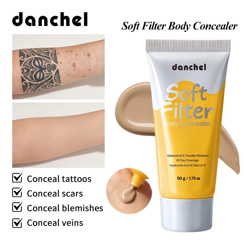Soft Filter Body Concealer All Day Coverage Waterproof & Transfer-Resistant Soothing Repair Moisturize Skin Silky Creamy Texture