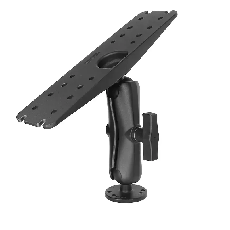 STLF 1.5" C Sizes Double Ball Mount One Round Plates with Drill-down Mounting for Large Smart GPS Tracker &