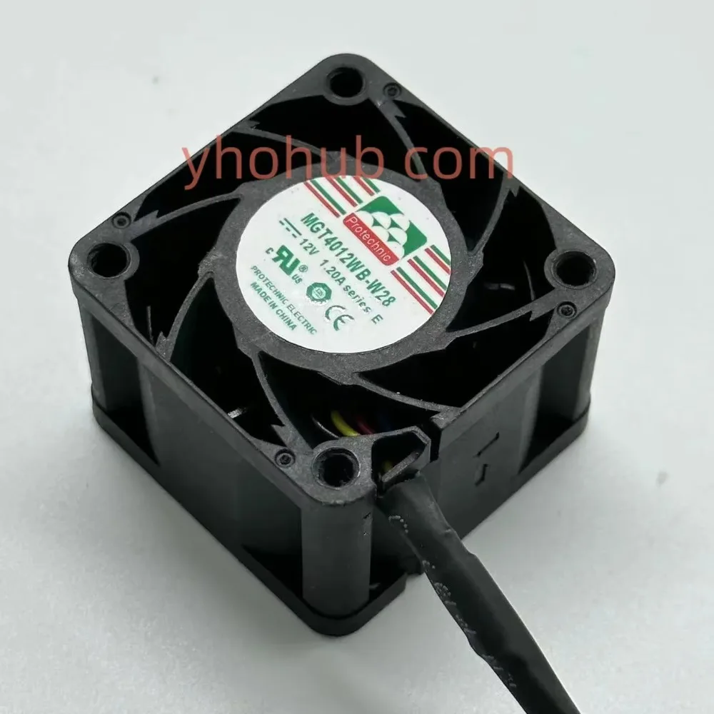 

Magic MGT4012WB-W28 DC 12V 1.2A 40x40x28mm 4-Wire Cooling Fan