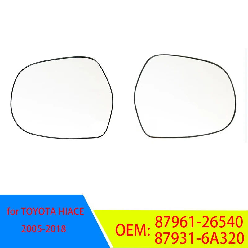 Auto Heated Rear Mirror Glass for TOYOTA HIACE 2005-2018 Land Cruiser Prado 2002-2009 Lexus GX470 87961-26540 87931-6A320