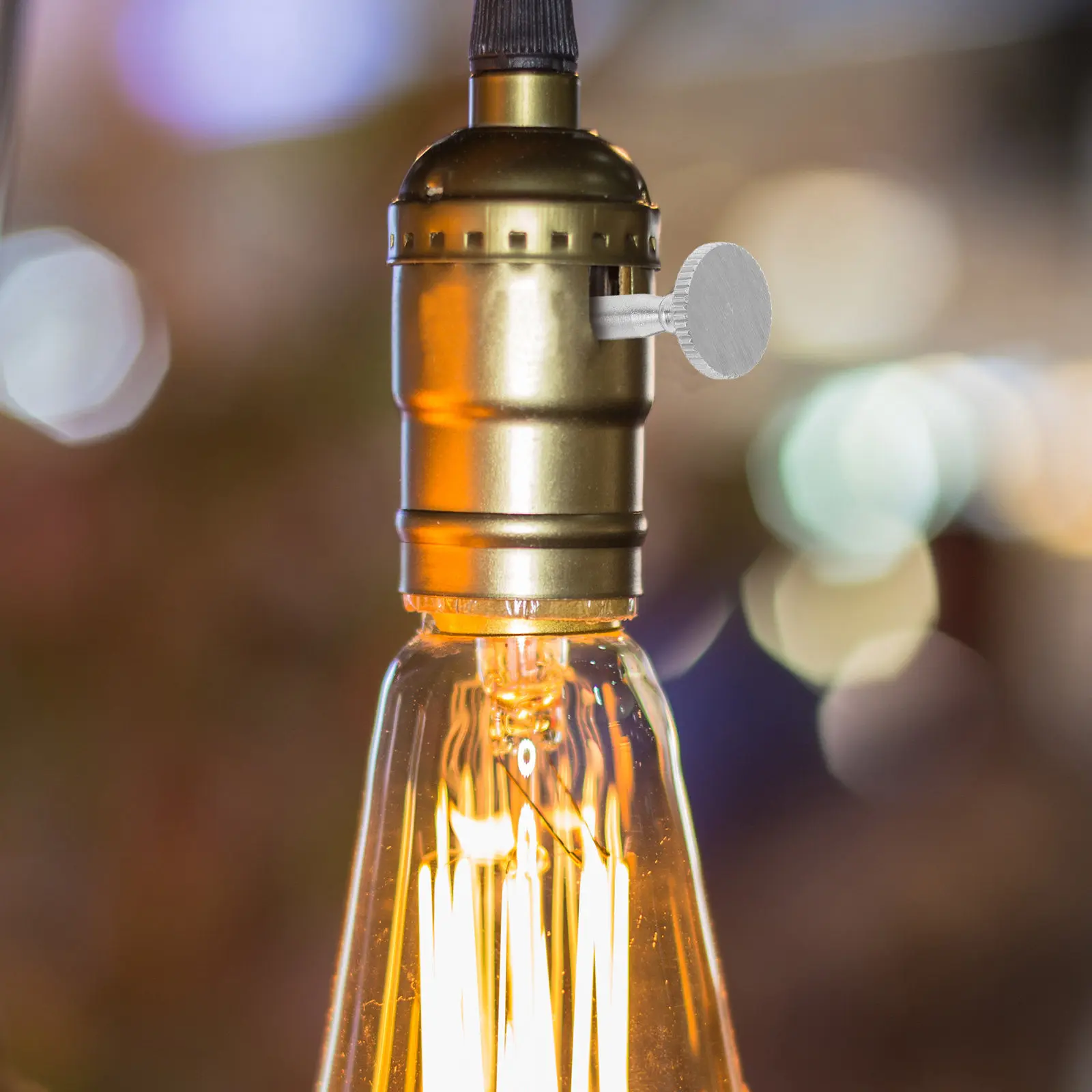 

Комплект из 4 металлических поворотных ручек для ламп с хромированным покрытием, для люстр, настенных и настольных светильников