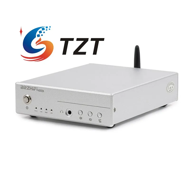 TZT BRZHIFI DC60 Silver BT5.1 USB DAC Audio Decoder Headphone Amplifier w/ 4pcs PCM1794 Decoding Chips