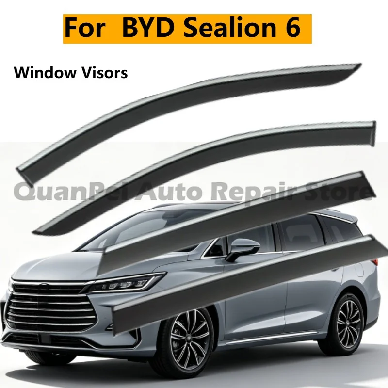 High Quality Window Visors For BYD Sealion 6 Durable Well Matched Car Window Rainproof Exterior Accessories