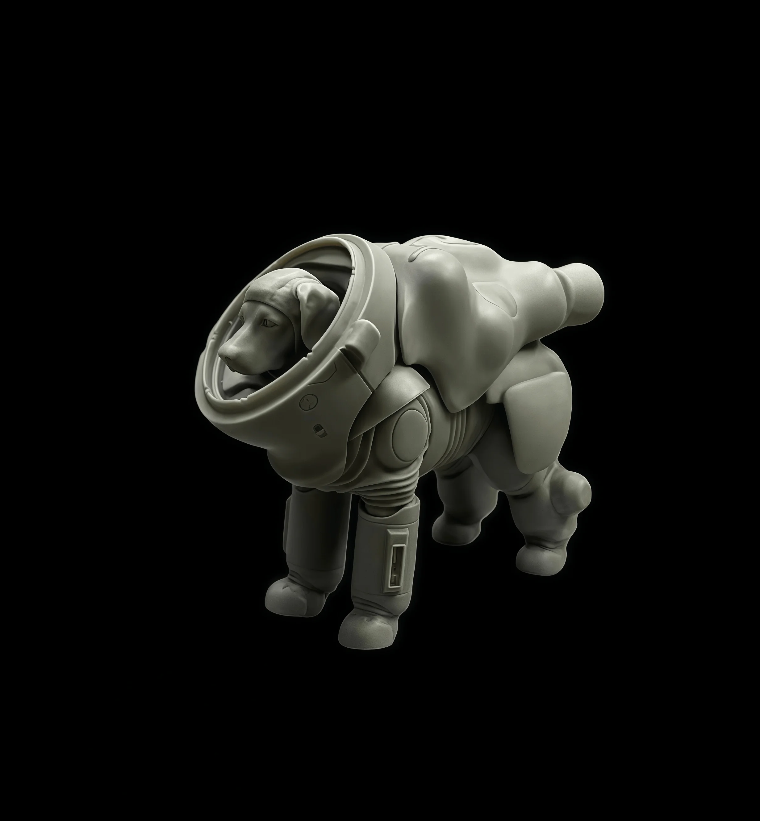 

1/20 cast resin model assembly kit, GK, shape mechanical dog, unpainted toy model