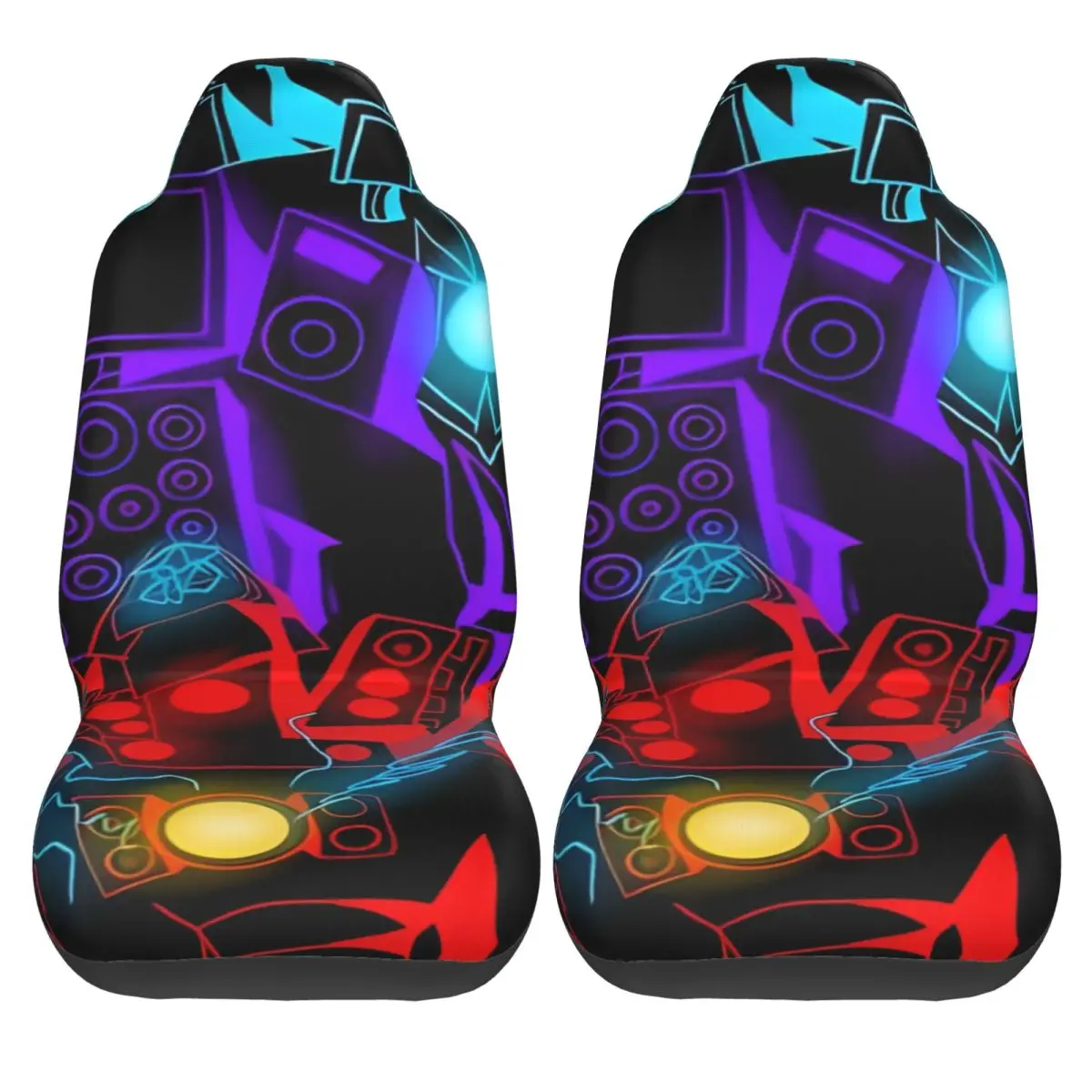 

Чехлы на автомобильные сиденья Skibidi Toilet Speakerman, минивэны, полиэстер, чехлы на автомобильные сиденья, удобные чехлы из двух предметов, высокое качество