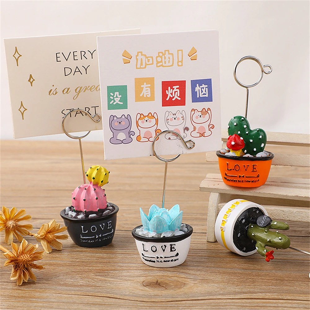 Message Folder Small And Exquisite Easy To Carry Playful Eye-catching Desk Decoration Business Card Holder Notes Holder