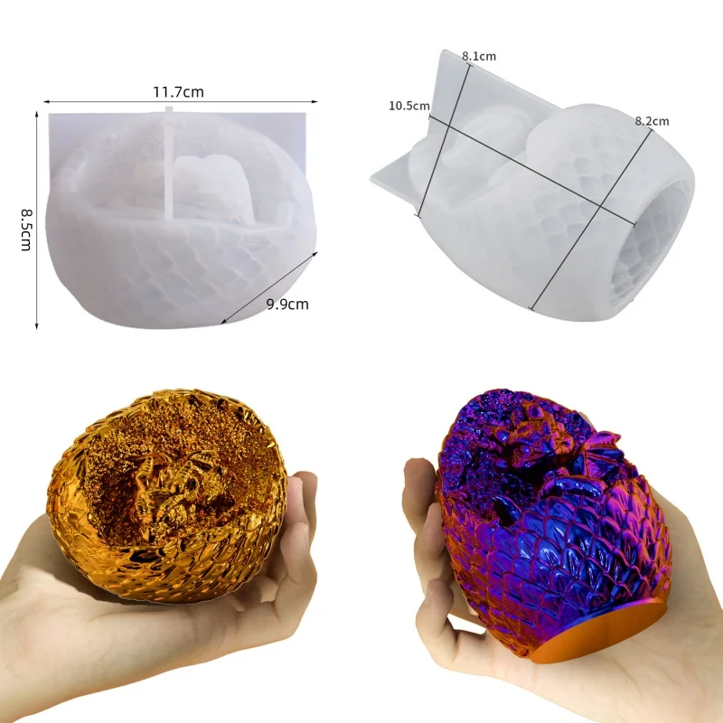 Epoxy resin mold three-dimensional specimen decoration round dinosaur nest dragon egg silicone