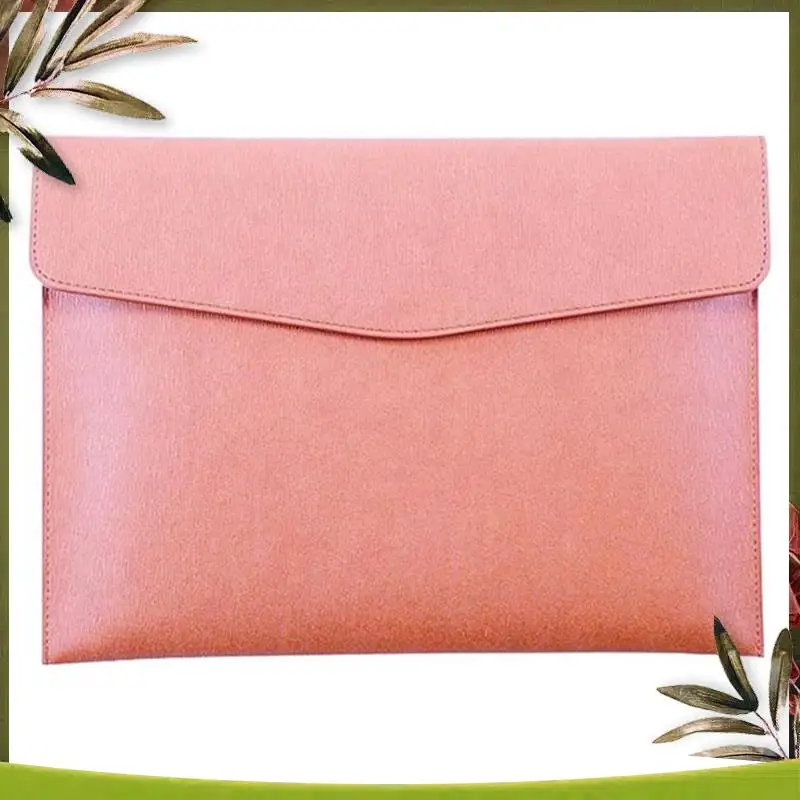 New-Document Holder Waterproof Portfolio Envelope Folder Case With Snap Closure Pink