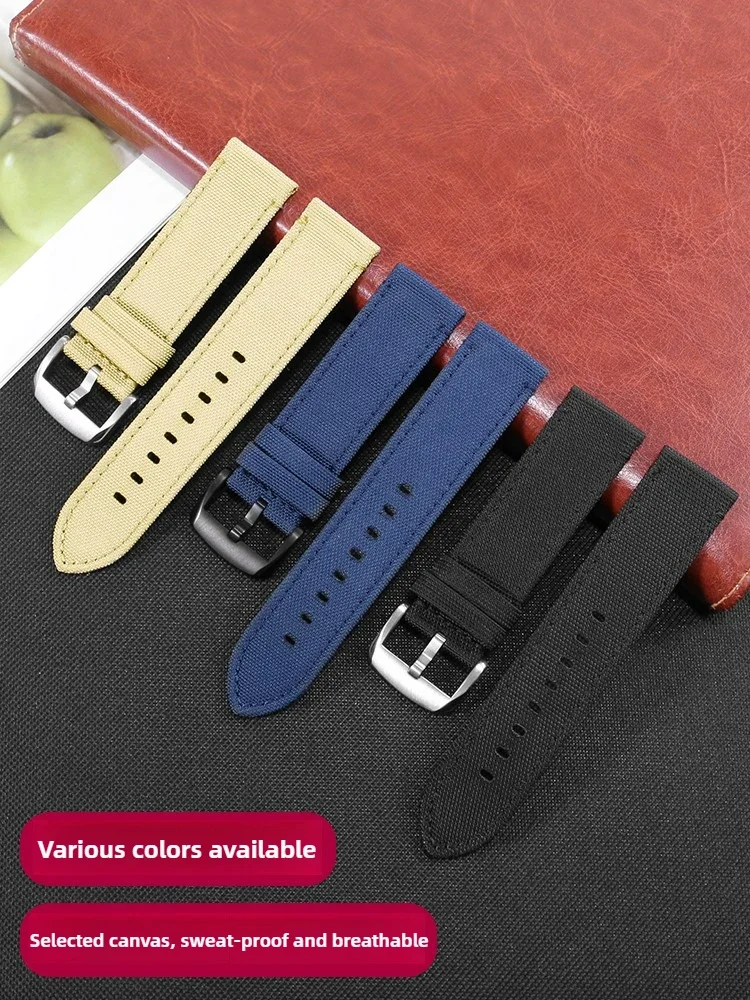 

22mm width nylon watch strap for Tissot 1853 Speedmaster Collection T116.617A Speedmaster nylon canvas men's watch strap