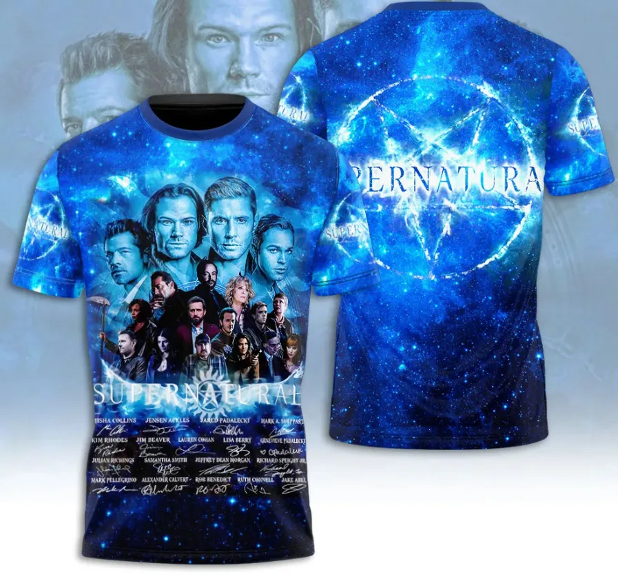 

Supernatural 3D Shirt Short Sleeves Merch Gift For Fans All Sizes