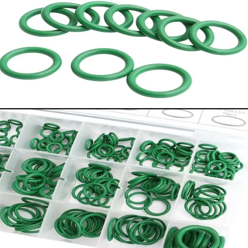 270Pcs Rubber Rings Sealing Ring Kit Purple Green 18 Sizes Car Auto Repair Tools Universal HNBR Material