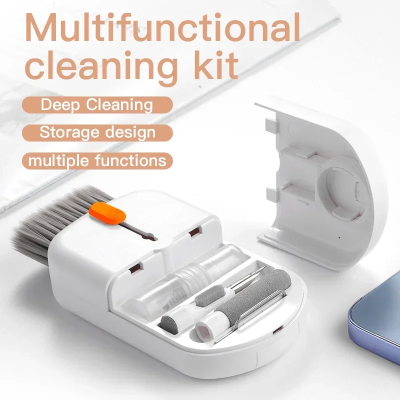 New 10in1 Bluetooth headset computer keyboard cleaning pen earplugs multifunctional storage screen cleaning brush set artifact