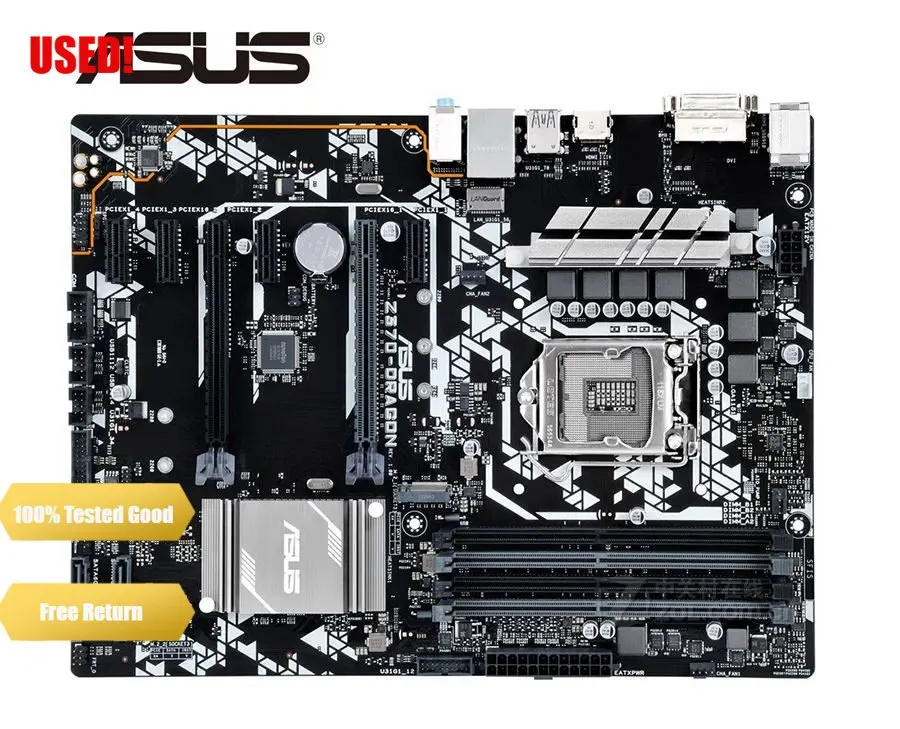 

ASUS Z370-DRAGON LGA 1151 DDR4 64GB Intel Z370 Core i7/i5/i3/Celeron cpus M.2 USB3.1 ATX Mainboard