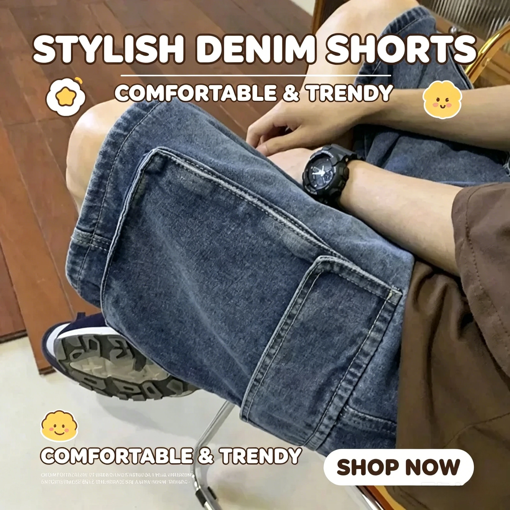 XIZOU Novidade: Shorts Jeans Masculino de Verão Estilo Streetwear Vintage Coreano Harajuku com Bolsos, Calça Cargo Hip Hop Oversized