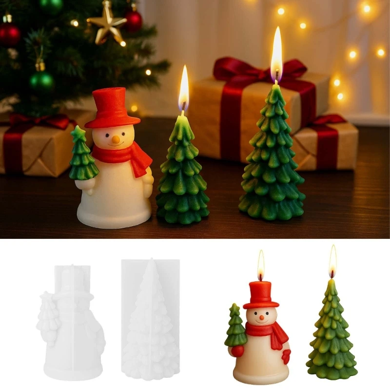

H7EB Flexible Elastomer Holiday Cast Christmas Snowfigure Making Kitchen Tool