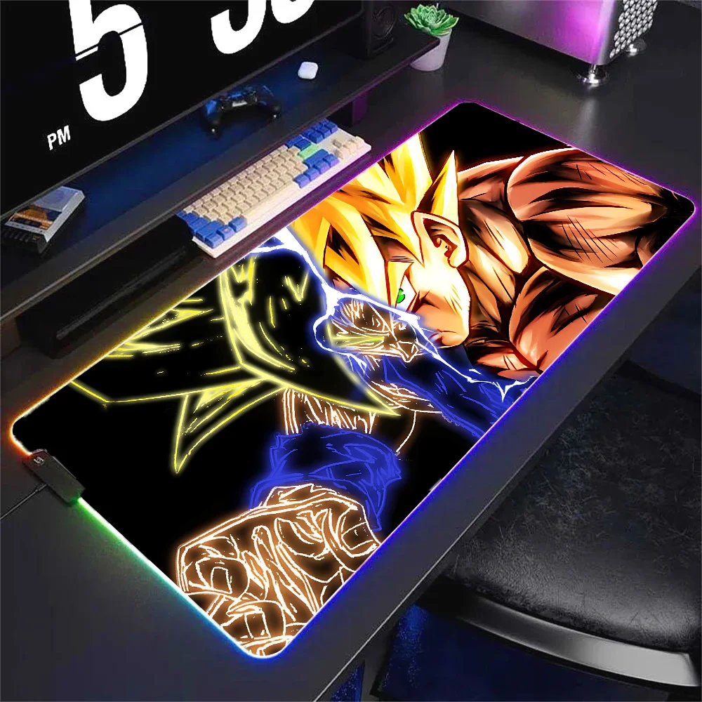 1pc Uper DBZ rubberen mat XXL RGB gaming-muismatten HD zwart gameraccessoires grote LED