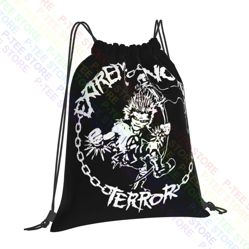 Extreme Noise Terror Band Drawstring Bags Gym Bag Vintage Softback Storage Bag Clothes Backpacks