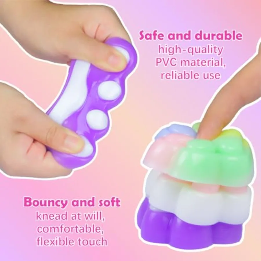 3 قطعة ألعاب ضغط مخلب القط لطيف اسفنجي بولي كلوريد الفينيل ألعاب حسية لتخفيف التوتر وتململ متعة مثالية للمراهقين المدمجة الفراء B