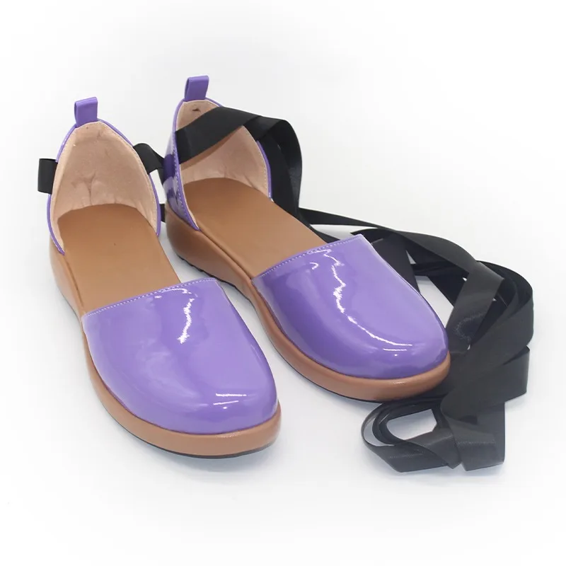 لويزا مادريجال تأثيري أحذية الكرتون فيلم الملحقات تأثيري الدعائم بولي أحذية أحذية من الجلد هالوين كرنفال حذاء مسطح مخصص