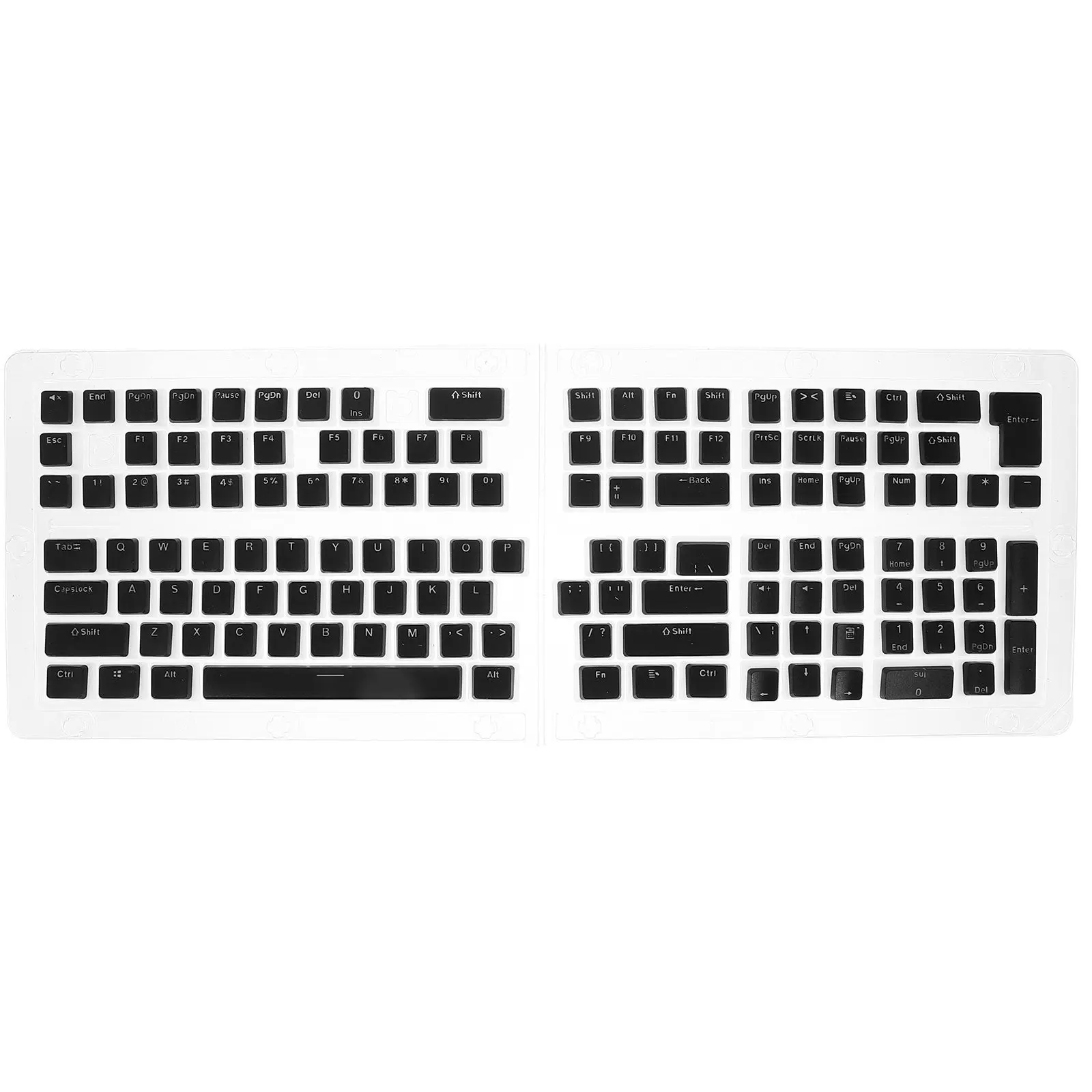 

Набор из 129 полупрозрачных PBT-кейкапов для механической клавиатуры, изготовленных методом литья под давлением, универсальные, совместимые с 61, 62, 68, 84, 87, 104-клавишными клавиатурами.