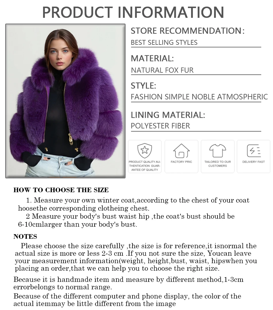 سترة فرو الثعلب الحقيقي مع غطاء محرك السيارة الأسود الطبيعي فرو الثعلب انغلق جاكيت منفوخ المرأة معطف الفرو جودة عالية معطف الفرو الحقيقي