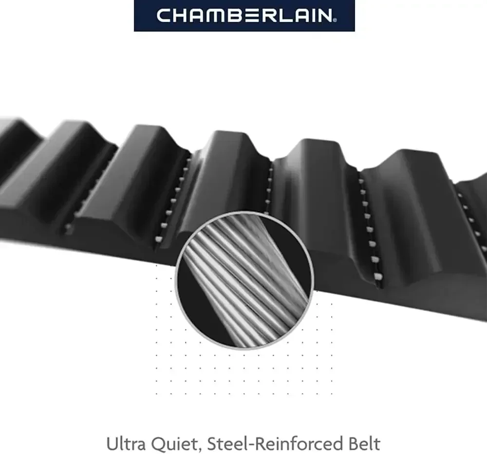 Intelligenter Garagentor öffner mit leisem Riemen antrieb, grau