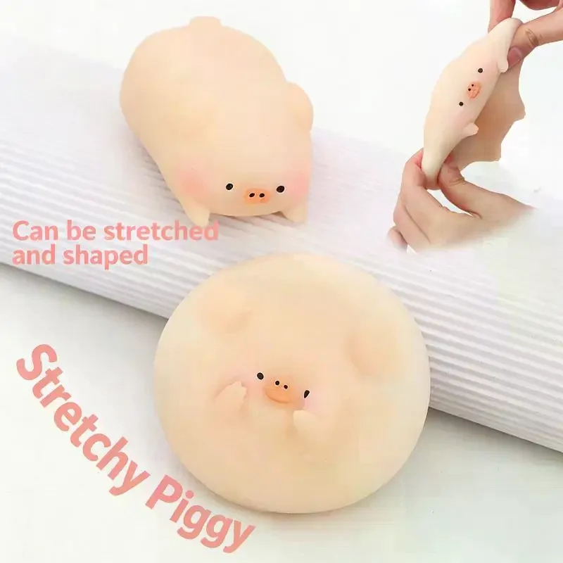 

1 шт., игрушка для снятия стресса и вентиляции поросят, милая маленькая розовая свинья, сжимаемые игрушки, кавайный реквизит для домашних животных, подарки для друзей